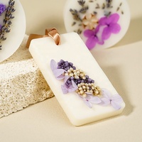 Marque privée Vente en gros Cadeau de Noël fait main personnalisé Fleurs séchées Décoration intérieure Comprimés de cire parfumée Fondant à la cire