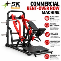 Machine à ramer inclinée à charge libre SK-NTK-22 pour salle de sport commerciale, centre de fitness, hôtel et équipement d'entraînement du dos et des lombaires