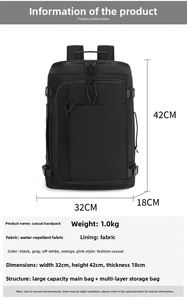 Unisex Lightweight <b>Flight</b> Approved Waterproof Geometric Pattern Zipper Travel Back Pack for School Daily Use Laptop <b>Backpack</b> - Product Image 2