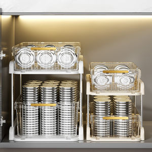 Kitchen Drawer Organizer <b>Under</b> <b>Sink</b> <b>Storage</b> Organizer with Drawer Kitchen <b>Storage</b> Rack Two Layers - Product Image 5