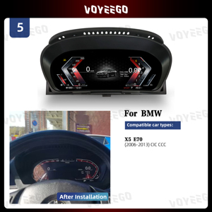 Voyeego 12.3 inch xe thông minh LCD Bảng điều khiển đồng hồ tốc độ đa phương tiện bảng điều khiển cho BMW X5 E70 LCD cụ - Product Image 2