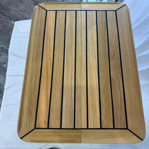 Mesa Plegable Deslizante de Madera de Teca con Patrón de Estrellas 580/340x600mm Accesorios Marinos para Yates y Autocaravanas para Piezas y Accesorios - Product Image 2