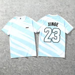 Camiseta Deportiva Unisex 2026, 100% Poliéster, Rayas, Estilo Boxy, Personalizable con Número Impreso en DTG, Talla Grande, Estilo Urbano - Product Image 1