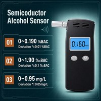 Alcoholímetro Semiconductor, Regalo de Cumpleaños, Detector de Alcohol en el Aliento Confiable para Amigos que Conducen Frequentemente