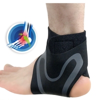 Protège-cheville de course réglable personnalisé avec logo, support de compression en néoprène, attelle unisexe en plastique pour la sécurité sportive