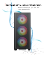 Full Tower Computer Chassis Desktop 360 Water Cooled Side Transparent Cases Gaming Atx Pc Computer Case