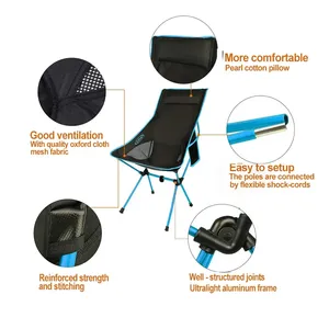 Chaise de jardin pliable en métal, style européen, écologique, imperméable, couleur personnalisable, vente en gros d'usine, pour camping, plage, extérieur - Product Image 4