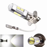 Ampoules LED H1 H3 6000K blanches super lumineuses haute puissance 10-SMD 5630 pour feux de brouillard de voiture, feux de jour DRL, lampe automobile, accessoires de voiture (1 pièce)