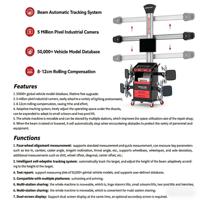 SmartSafe WA861 PRO, aligneur de roues de voiture à quatre roues, machine d'alignement de roues 3D avec écran LED, AC220V, garantie de 12 mois