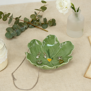 Most Popular Flower Decorative <b>Ring</b> Dish Jewlery Tray Ceramic <b>Plate</b> Decor Trinket Dish with Custom logo for Home Decor - Product Image 2