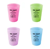 Eco-friendly Plastic Shot Glasses, Custom Logo, BPA-Free