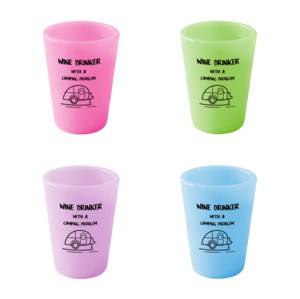 Eco-friendly Custom logo plastic shot glasses BPA-Free Unbreakable Freezable Heat Resistant Amazing Party silicone shot glass