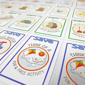 Basso MOQ personalizzato stampato anteriore e posteriore con scatola regalo per la carta grafica di gioco per eventi di intrattenimento - Product Image 6