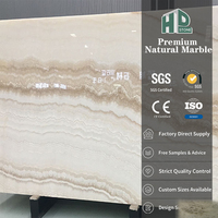 Panneau mural en onyx rétroéclairé HDSTONE, poli, veiné de bois blanc naturel, dalle d'onyx pour hôtels, villas, maisons, projets