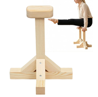 Barres de maintien en position inversée en bois, supports de yoga en pin pour pompes, barres parallèles de gymnastique stables, entraîneur de maintien en position inversée pour la maison et l'entraînement au yoga