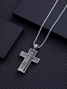 Ювелирные изделия Европейский крест панк стиль древний греческий Иисус кулон ожерелье для мужчин и женщин