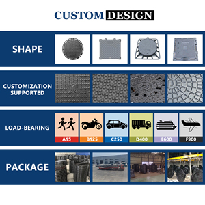 전문 제조업체의 행싱 브랜드 EN124 인증 CE/ISO9001 연성철 맨홀 뚜껑 모델 800*800 도로용 - Product Image 5