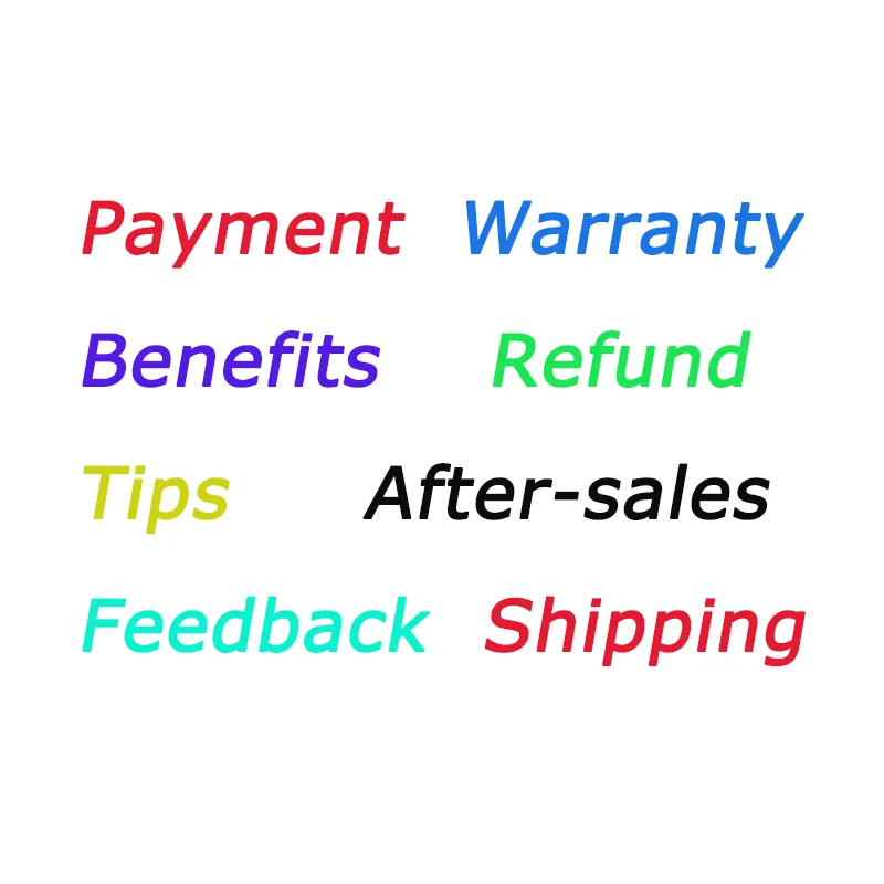 About Warranty & Payment & Shipping & Feedback