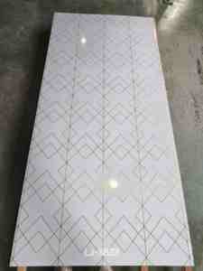 Ticari ofis banyo duvar kaplama için Diwo uv-tedavi mermer duvar panelleri sahte mermer tasarım - Product Image 5