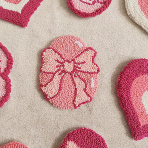 Idée cadeau Saint Valentin Cadeaux de mariage pour les invités Poinçon fait main Aiguille Coeur Arc Mug Tapis Dessous de verre pour la décoration de la maison et de la cuisine - Product Image 4