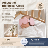 Masque de sommeil pour bébé avec oreilles de chat, cache-oreilles, bande réglable, blocage de la lumière, réduction du bruit, bandeau pour les yeux pour les tout-petits en voyage