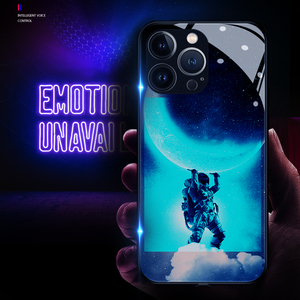 Nuevas ideas <span class=keywords><strong>de</strong></span> productos 2024, funda luminosa activada por <span class=keywords><strong>voz</strong></span> para teléfono inteligente, funda con luz LED para iPhone, <span class=keywords><strong>Huawei</strong></span>, Samsung, fundas para teléfonos móviles - Product Image 3