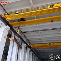 Kran Overhead EOT Mobile Kekuatan Tinggi Kapasitas 20 Ton untuk Layanan Pengangkatan Barang Berat Pabrik Sehari-hari