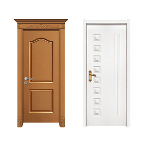 長期保証バスルームドアWPCフラッシュドアデザインチーク材ドアデザイン - Product Image 2