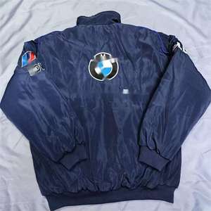 Haute qualité rétro <span class=keywords><strong>F1</strong></span> matelassé brodé hiver Bomber veste doux décontracté cyclisme/sport costume avec poches chaud Baseball veste - Product Image 4