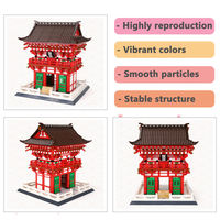 Wange 6212 Blocs de construction Modèle Porte de Niomon du temple Kiyomizu-dera de Kyoto, Jouet éducatif à assembler pour enfants, Ensemble de briques, Cadeau