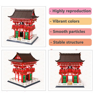 Wange 6212 Block Bricks Model Japan Niomon Gate of Kiyomizu-dera Kyoto Children Educational Assembly Building Block <b>Toy</b> Set Gift - Product Image 3
