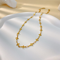 Collier croix en acier inoxydable plaqué or personnalisé pour femmes bijoux de mode tendance avec chaînes chics plaquées rhodium