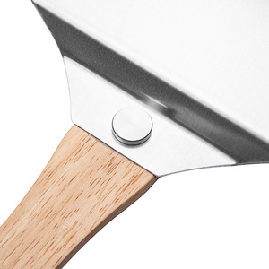 Pizza Spatula Aluminum 12 Inch Foldable Wooden Handle Baking Transfer Tool For Pizza And Cake - Product Image 3