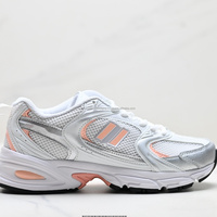 Nouvelles Chaussures de Marche Respirantes en Maille Blanche avec Semelle Intermédiaire en EVA 530MR, Baskets Décontractées à Lacets à Semelle Épaisse pour Hommes et Femmes, Style Sportif