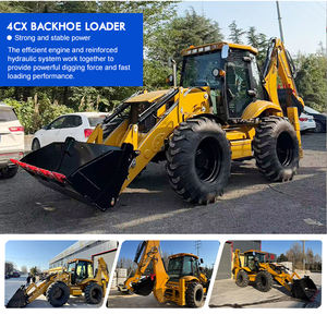 Livraison gratuite Mini chargeuse-pelleteuse 4x4 Tracteur diesel EPA Euro 5 Excavatrice sur roues - Product Image 3