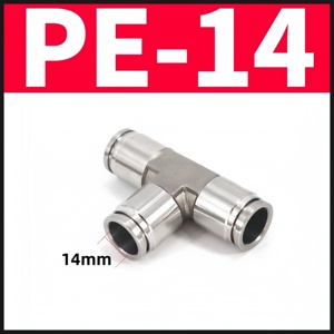 Conector Neumático Universal para Camiones de Alta Calidad, Conector en T de Acero Inoxidable 304 de Diámetro Igual de 3 Vías - Product Image 4