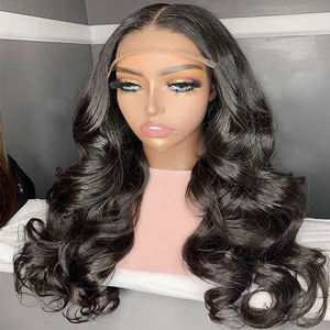 Dropshipping perruques de cheveux bruts double noyer vague de corps cheveux humains bruts transparent HD perruque avant en dentelle produits de vente chauds - Product Image 1