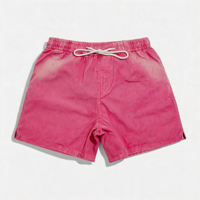 Shorts d'été personnalisés pour hommes de haute qualité, 100 % coton, tissu peigné anti-plis, imprimé, taille élastique, tendance