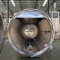 Autoclave de stérilisation alimentaire à pulvérisation d'eau 1000L