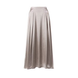 Falda Larga de Satén para Mujer, Elegante, de Cintura Alta, para <span class=keywords><strong>Verano</strong></span> - Product Image 4