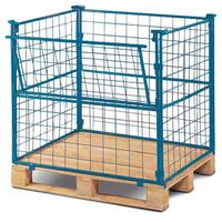 Cage en fil d'acier pliable personnalisée avec fermeture à loquet, ouverture latérale, finition thermolaquée, marque Shifeng, Shandong