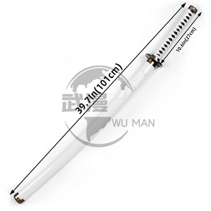 Blanc Roronoa Zoro Cosplay jouet épées une pièce Anime en bois épées réalistes <span class=keywords><strong>Katana</strong></span> - Product Image 2