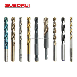 Suborui Khoan <span class=keywords><strong>Bits</strong></span> nhà sản xuất công nghiệp <span class=keywords><strong>DIN338</strong></span> jobber Twist broca de cobalto M35 HSS Cobalt khoan bit Đối với thép không gỉ - Product Image 1