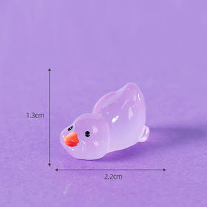 Mini 2.2cm lucu bebek miniatur Resin kristal kerajinan aksesoris bercahaya peri taman pot bunga kolam rumput dekorasi - Product Image 6