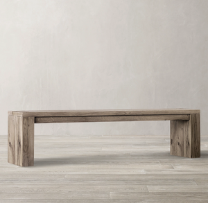 Banc antique français personnalisé Rhoohill avec design traditionnel en bois massif pour chambre à coucher, banc-tabouret de chambre - Product Image 3