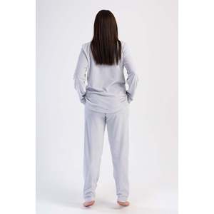 Ensemble de pyjama en velours XXL pour femme, col rond, manches longues, avec poches ovales - TAS - TAS - Product Image 4