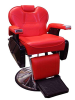Chaise de barbier moderne et durable, inclinable, réglable en hauteur, rotation à 360 degrés, en cuir PU, usage commercial, salon de coiffure
