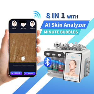 Máquina de Belleza Multifuncional 8 en 1 con Oxígeno, Hidrodermoabrasión, Burbujas Faciales, Rejuvenecimiento de la Piel, con Bluetooth - Product Image 1