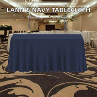 Nappe de banquet classique haut de gamme durable en non-tissé personnalisée Haushead Linens 90 x 156