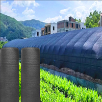 Zwarte HDPE warp gebreide, heavy-duty, UV-bestendige, anti-verouderings landbouw schaduwnet voor groenteteelt in kassen en tunnels.